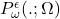P^\epsilon_\omega(.; \Omega)