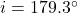 i = 179.3^\circ