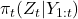 \pi_t(Z_t | Y_{1:t})