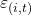 \varepsilon_{(i,t)}