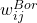 w_{ij}^{Bor}