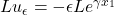 Lu_\epsilon=-\epsilon Le^{\gamma x_1}