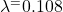 \lambda^ = 0.108