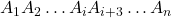 A_1A_2\ldots A_iA_{i+3}\ldots A_n