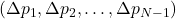 (\Delta p_1, \Delta p_2, \ldots, \Delta p_{N-1})