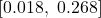 [0.018,\ 0.268]