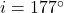 i = 177^\circ
