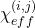 \chi_{eff}^{(i,j)}