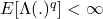 E[\Lambda(.)^q] < \infty