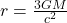 r = \frac{3GM}{c^2}