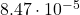 Rendered by QuickLaTeX.com 8.47 \cdot 10^{-5}