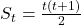 S_t = \frac{t(t +1)}{2}