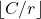 \lfloor C/r \rfloor