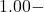 1.00-