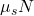 \mu_s N