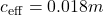 c_{\mathrm{eff}}=0.018m