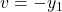 v = -y_1