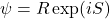 \psi=R\exp(iS)