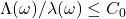 \Lambda(\omega)/\lambda(\omega) \leq C_0