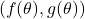 (f(\theta), g(\theta))