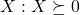 {X:X\succeq0}