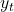 y_{t}