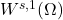 W^{s,1}(\Omega)