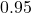 0.95%