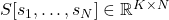 S [s_1,\ldots,s_N]\in\mathbb{R}^{K\times N}