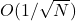 O(1/\sqrt{N})