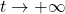 t \rightarrow +\infty