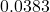 0.0383