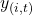 y_{(i,t)}