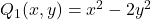 Q_1(x,y)=x^{2}-2y^{2}