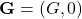 \mathbf{G} = (G, 0)