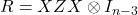 R = XZX \otimes I_{n - 3}