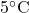 5^{\circ}\mathrm{C}