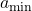 a_{\min}