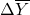\Delta\overline{Y}