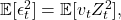 \mathbb{E}[\epsilon_t^2] = \mathbb{E}[v_t Z_t^2],