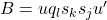 B = u q_l s_k s_j u'