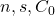 n, s, C_0
