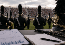 A Queueing Theory and Behavioral Analysis of Pre-Performance Stress in Marching Band Competitions