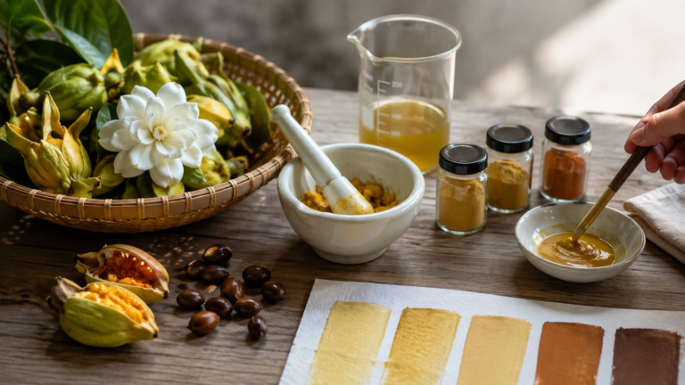 Creating Natural Paint Through Gardenia Fruit Extraction