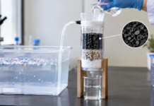 A Low-Cost Prototype Passive Filtration System Exploring Whether a Biochar-Containing Layer Improves Capture of Large Model Microplastics Under Controlled Tank Conditions