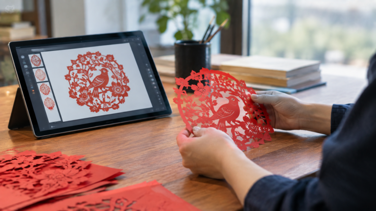 How Does Digital Technology Support the Living Transmission of Intangible Cultural Heritage? A Multi-Stakeholder Collaborative Case Study of Chenzhou Paper-Cutting