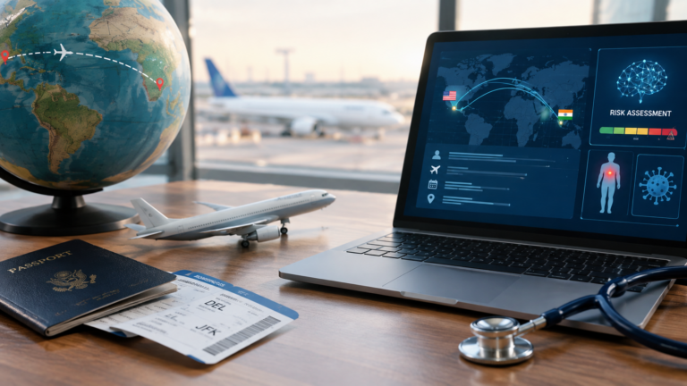 A Proof-of-Concept Machine Learning Framework for Disease Risk Assessment Using Synthetic Travel Data: A Case Study of India-US Traveler Records 