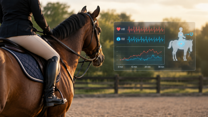 Equestrian Biometric Monitoring at Golden Hour