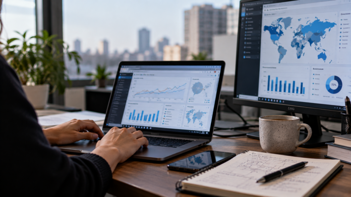 Modern Workspace Analytics Dashboard