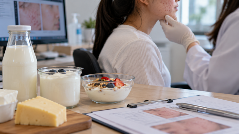 Dairy Consumption and Acne Severity: A Cross-Sectional Pilot Study of Commercial Milk and Yogurt Products in a Thai Dermatology Clinic